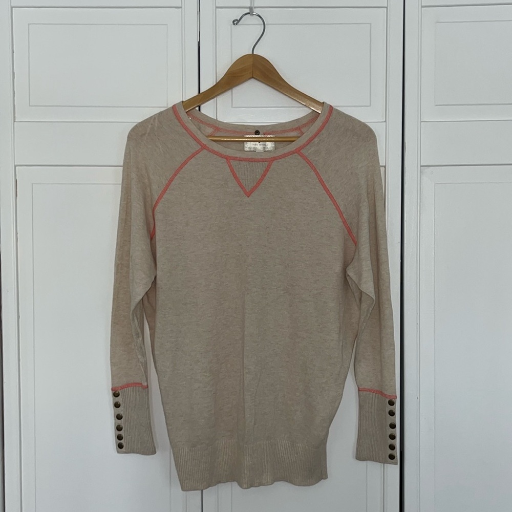 NWOT Ruby Moon Oatmeal Beige Sweater